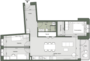 Plantegning for: Bolig 005 <wbr> Grethe Ingmanns Vej 9, 1. th
