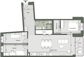 Plantegning for: Bolig 014 <wbr> Grethe Ingmanns Vej 9, 4. th