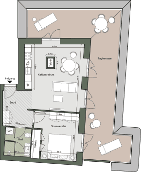 Plantegning for: Bolig 015 <wbr> Grethe Ingmanns Vej 9, 5. th