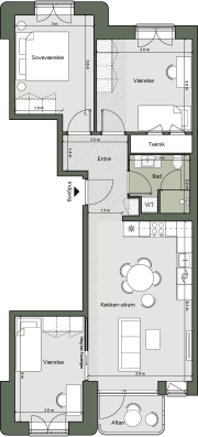 Plantegning for: Bolig 022 <wbr> Grethe Ingmanns Vej 11, 4. th