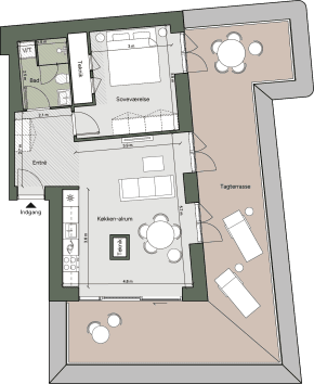 Plantegning for: Bolig 074 <wbr> Grethe Ingmanns Vej 21, 6. tv