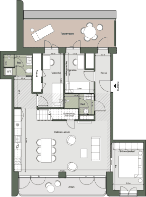 Plantegning for: Bolig 201  Grethe Ingmanns Vej 43, 5.tv.
