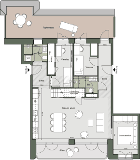 Plantegning for: Bolig 222 <wbr> Grethe Ingmanns Vej 41, 5. th